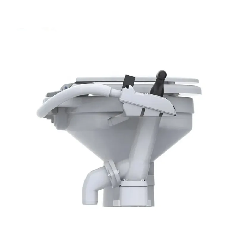 Compact Manual Self-Priming Toilet for Yacht RV New Marine RV Accessories Sewage Accessories