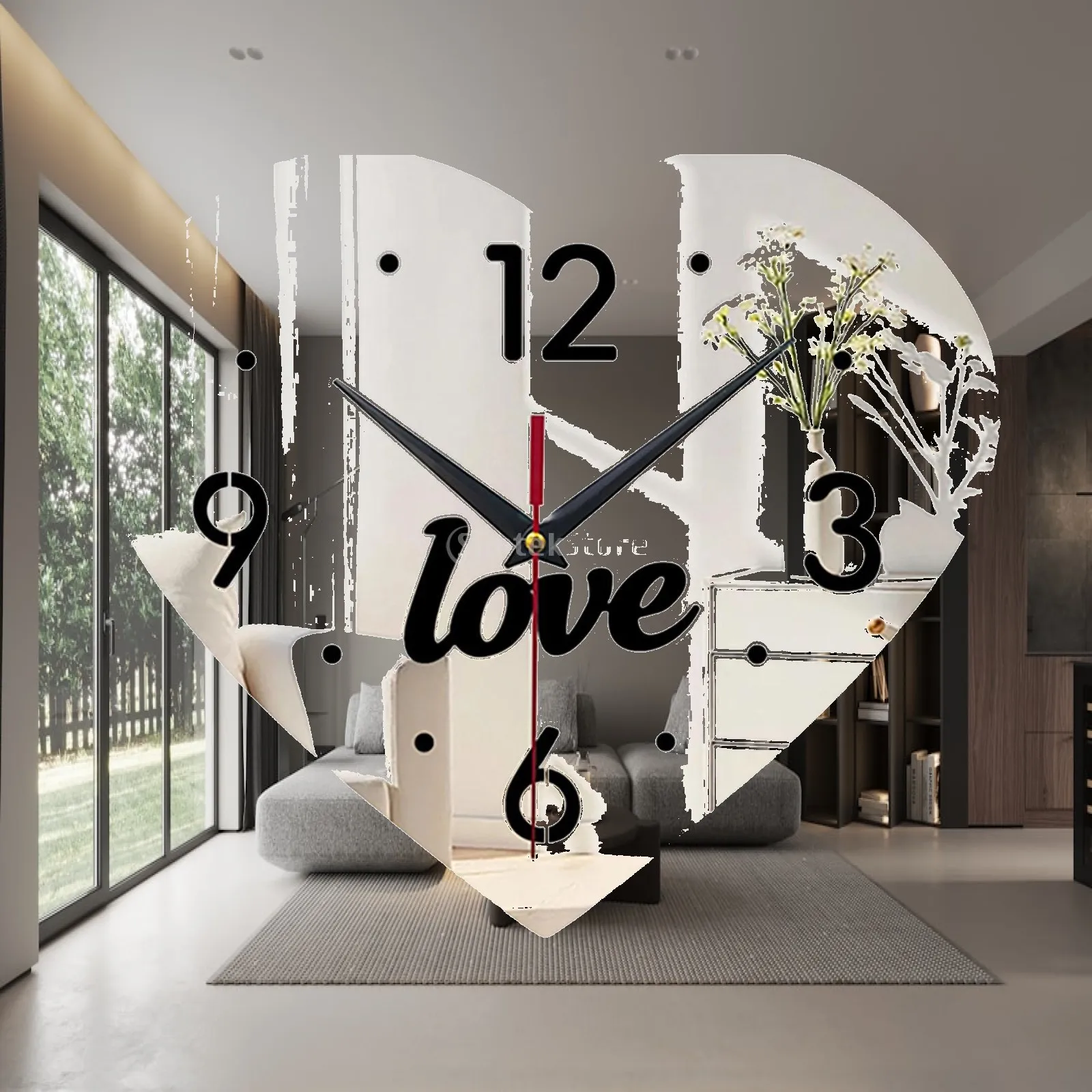 Wall Clock, Decorative Clock, Wall Ornament, Silent for Living Room