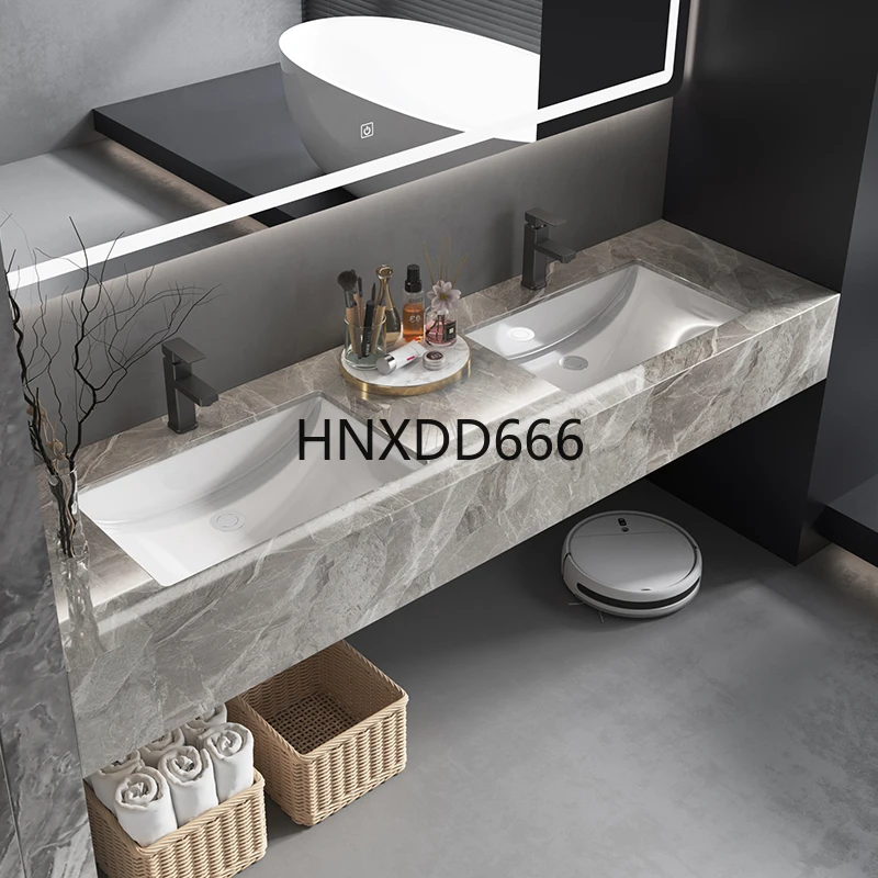 Lavabo lavabo doppio lavabo monostrato lastra di roccia