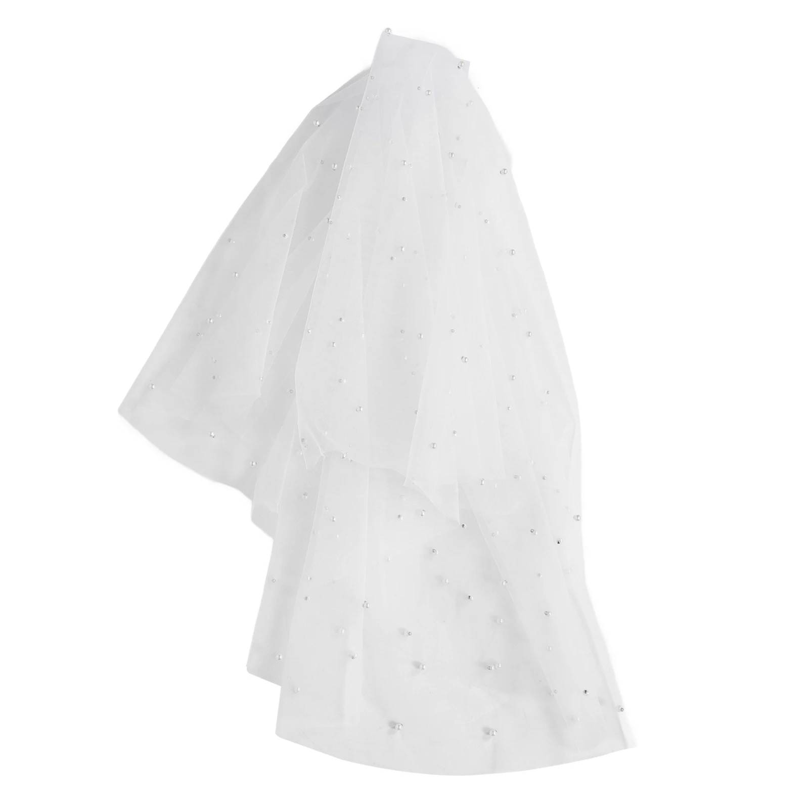 

Pearl Shawl Bridal Cape Costumes Cloak Cover up Wedding Dress Polyester Yarn Chiffon Accessory
