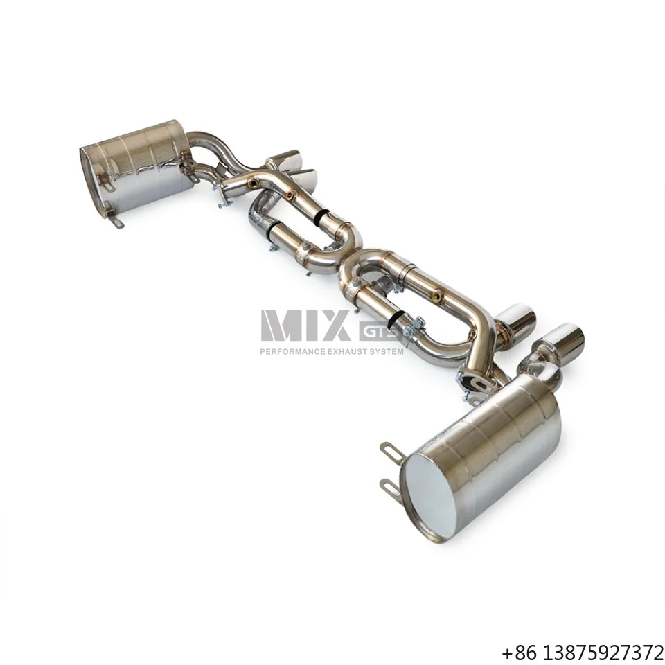 TIG Welded SS304 Valvetronic Catback Exhaust for 911 Carrera S 997.1 3.8 2004-2008 Performance Valved Muffler Wholesale