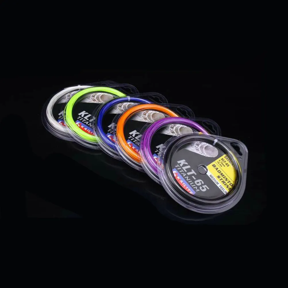 Badminton String 0.69mm High Elasticity Durable Random Color Precise Hitting Professional Training Replacement