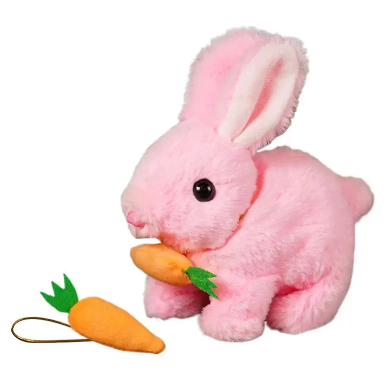 

Easter Plush Stuffed Bunny Walking Rabbit Educational Toys With Movement & Sounds Interactive Learning Development Toy With