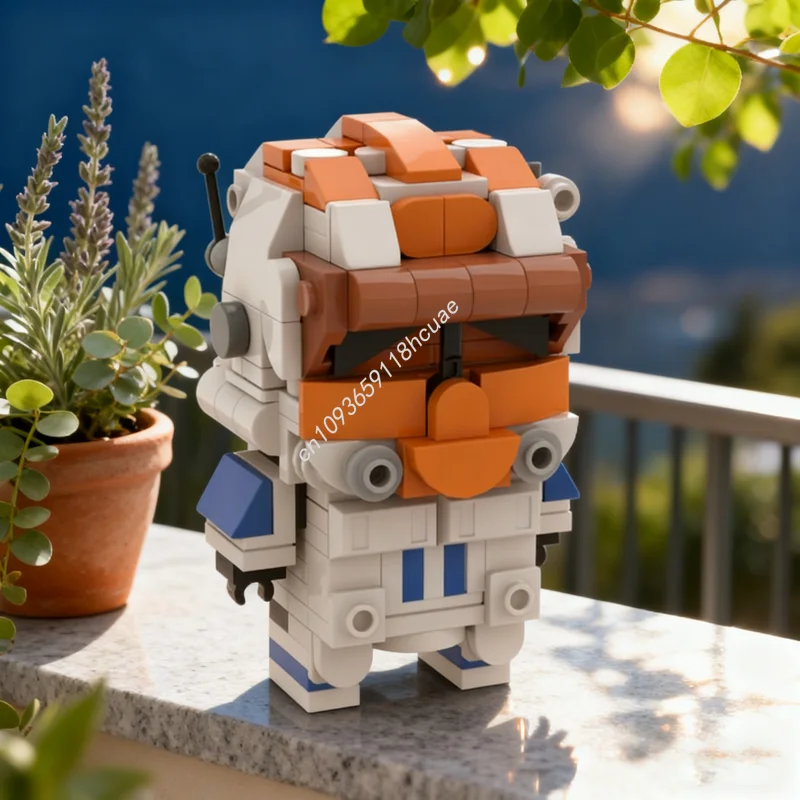 

223pcs MOC Captain Vaughn Brickheadz Star Battle Model Building Christmas Gifts Blocks DIY Creative Education Brick Toy Kids