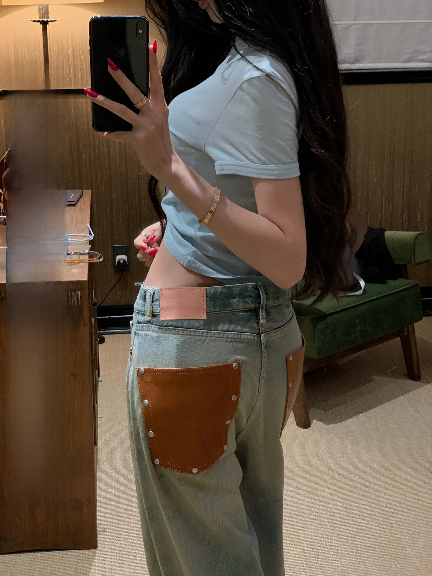 

Retro Fbb Limit Dirtyfit Heavy Duty Jeans Slightly Loose Fashionable Slimming Cotton Denim Blue Zipper Closure Straight Leg