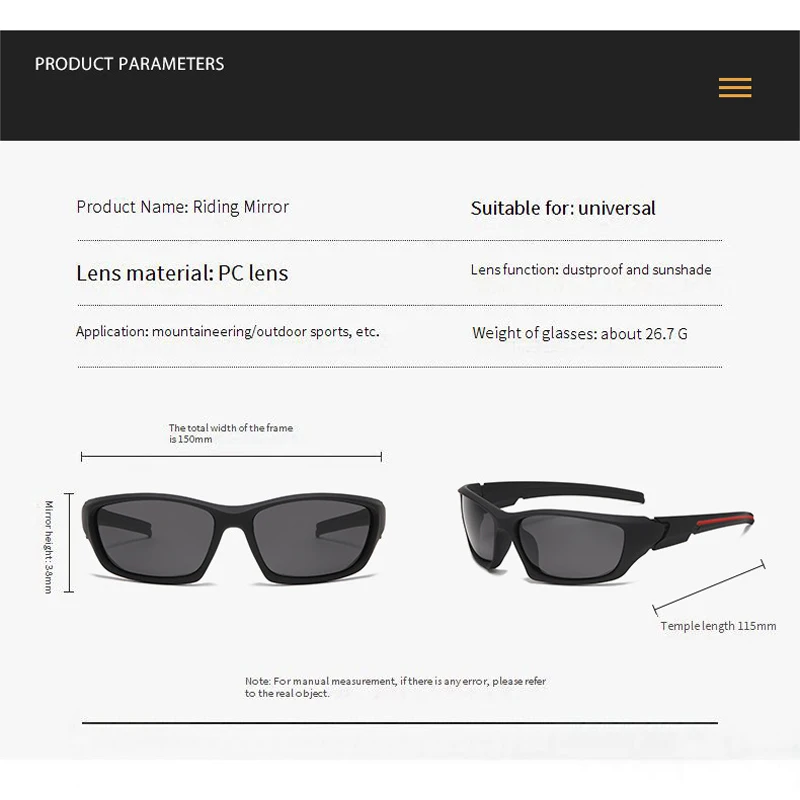 جديد الرجال الاستقطاب النظارات الشمسية القيادة وركوب الدراجات نظارات الأشعة فوق البنفسجية مقاومة المرأة في الهواء الطلق نظارات شمسية رياضية P56