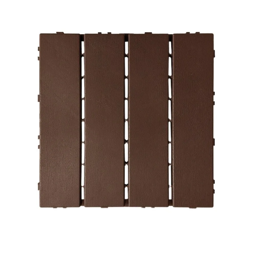 

30x30cm ​Hardwood Decking Tiles​ ​Waterproof ​Self-Paving Design​ ​Interlocking Composite Floor​ Anti-slip​