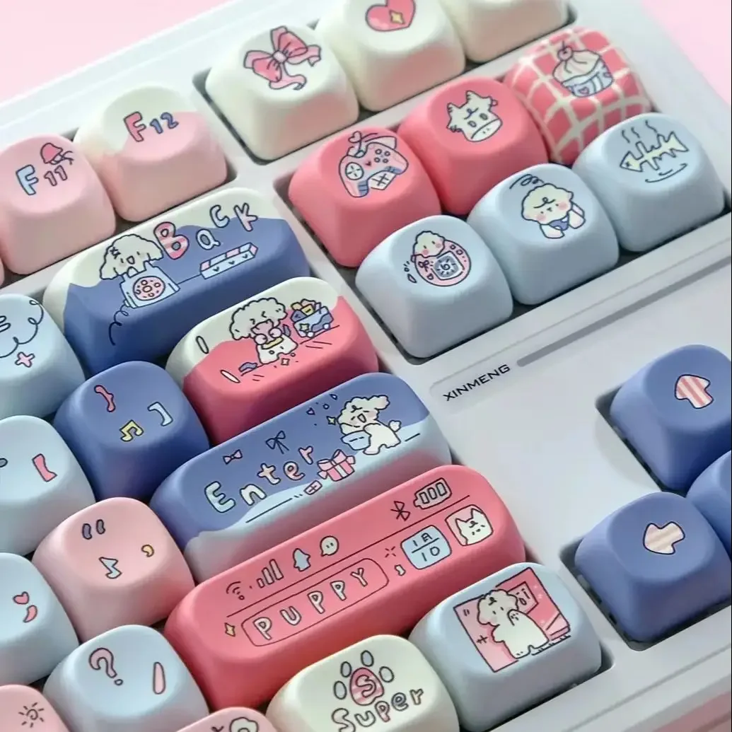 

A Set Keys MOA Profile Keycap customization Gift Cute PBT Keycaps Cute Key Cap Dye-Sub Mechanical Keyboard Keycap MX Switch