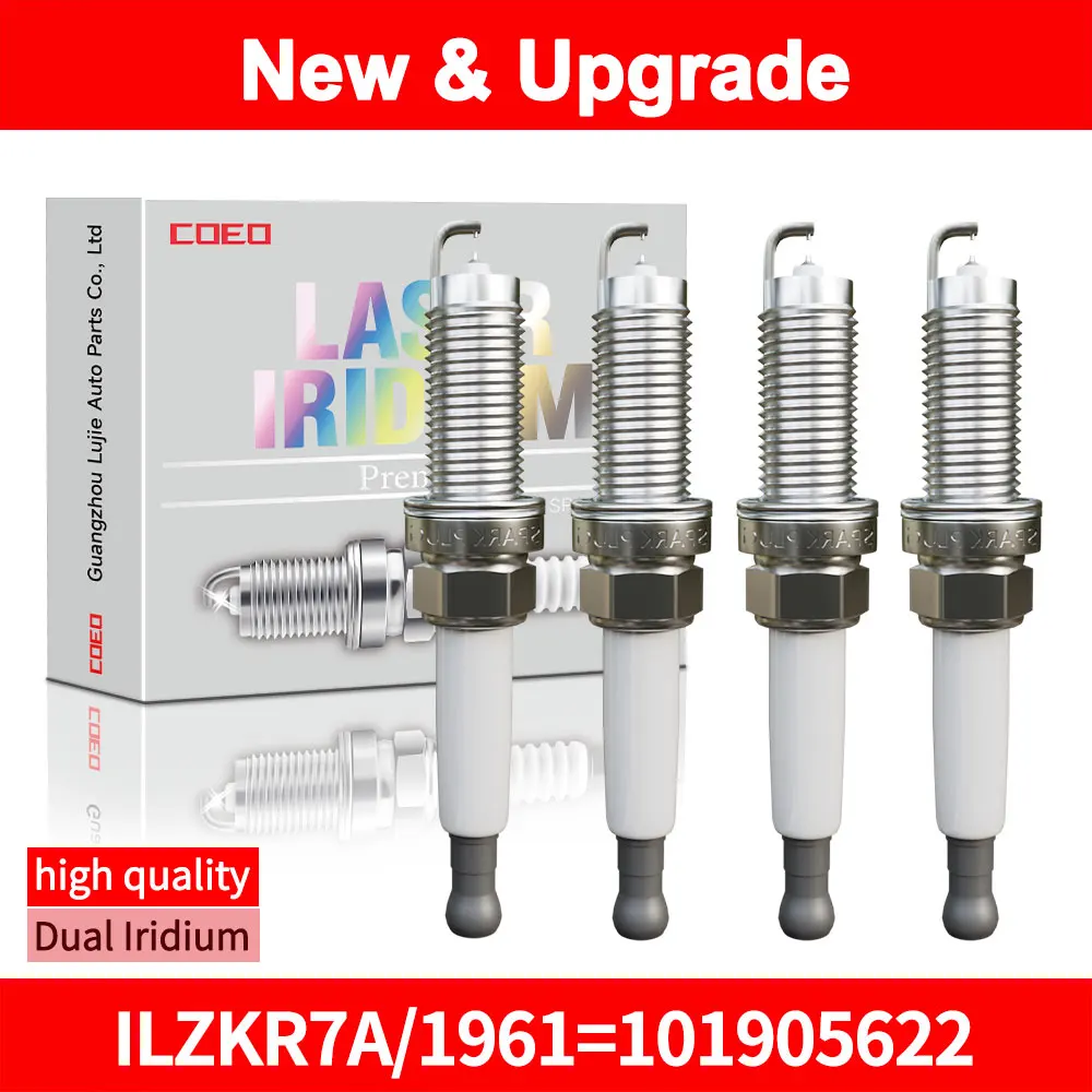 NGK:ILZKR7A/1961=101905622 Iridium Spark Plug for AUDI Q7 VW PASSAT CC B6 PHAETON TOUAREG EOS HONDA ACCORD CRV DODGE JOURNEY