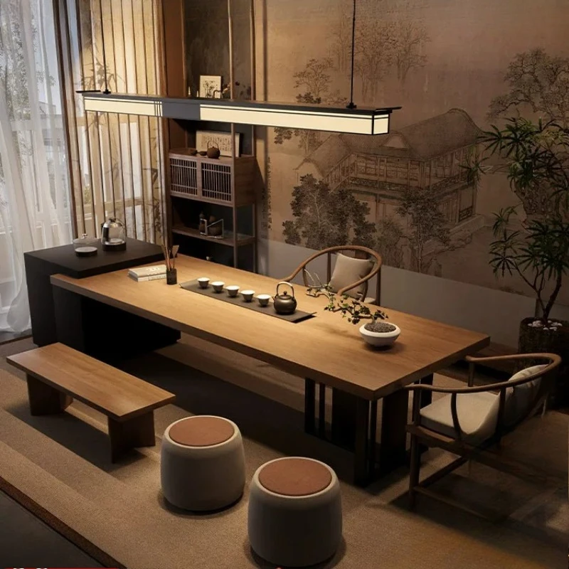 Extendable Dining Table Luxury Decorations Style Walnut Marble Modern Dining Table Set Solid Wood Essttisch Furniture For Home