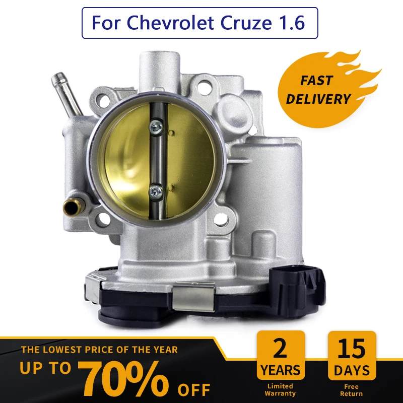 

Throttle Body For Chevrolet Cruze 1.6 LXT Engine 109 hp F14 F16 D3 L2W 09-16 Throttle Valve 96817600 0280750494 0280750562