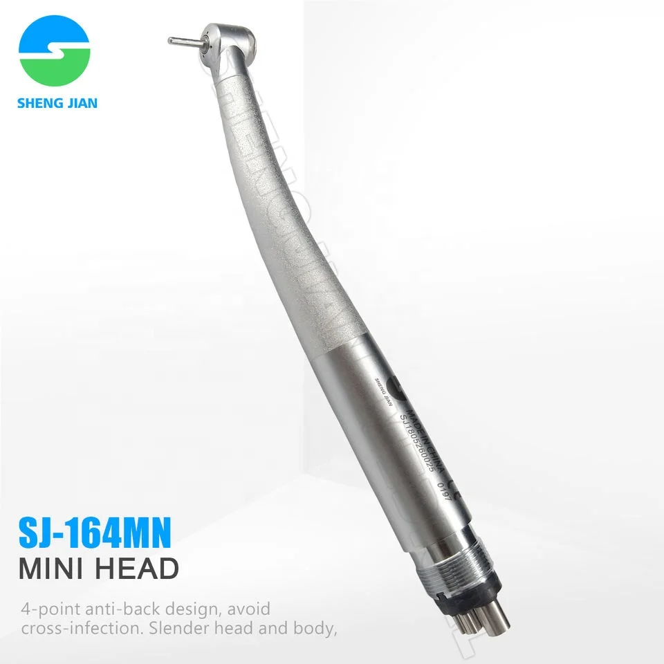 LXG164 SHENGJIAN Mini Head Anti-Back Design Den tal High Speed Handpiece Portable Den tal Air Turbine Den tal Light Cured Machin