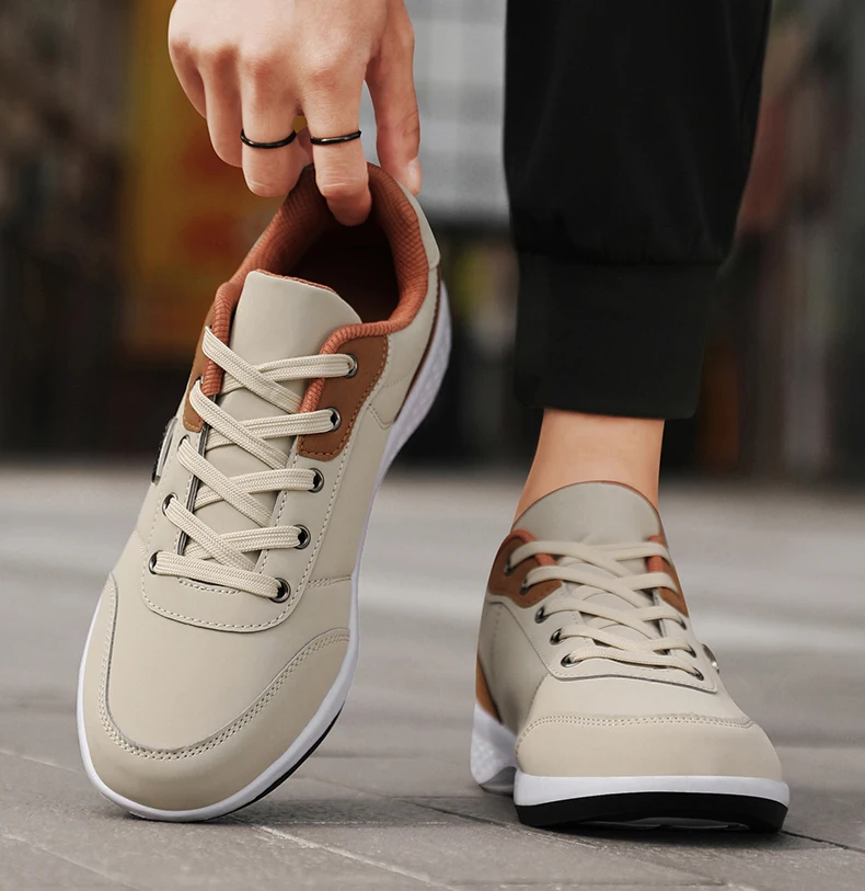 

Men Sneakers Non-slip Footwear Holiday Shoes for Male New Balan Men Leather Sneaker Trend Sport Breathable