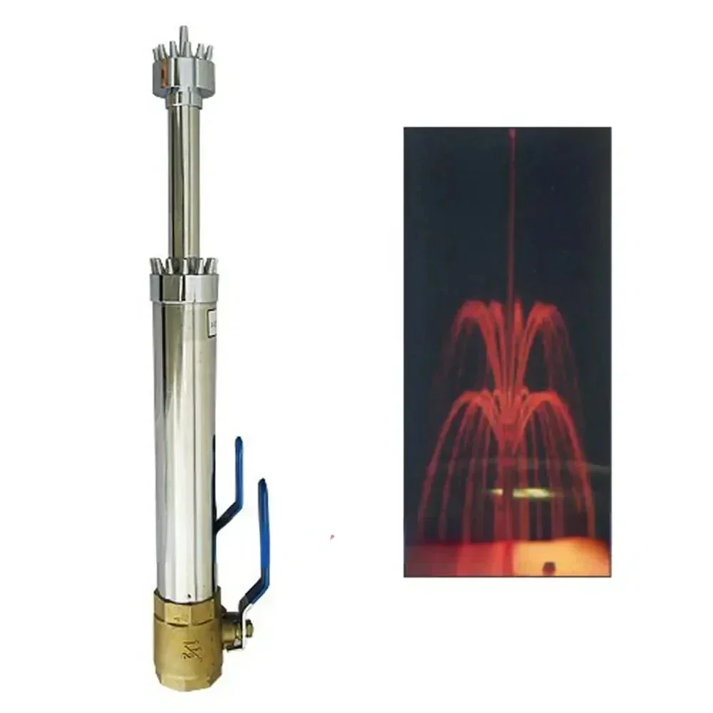 Хит продаж, НОВАЯ DN40 SS нефритовая насадка с кисточкой, пейзажная насадка, насадка для душа, двойная сложенная серебряная кисточка, центральная насадка Fountai