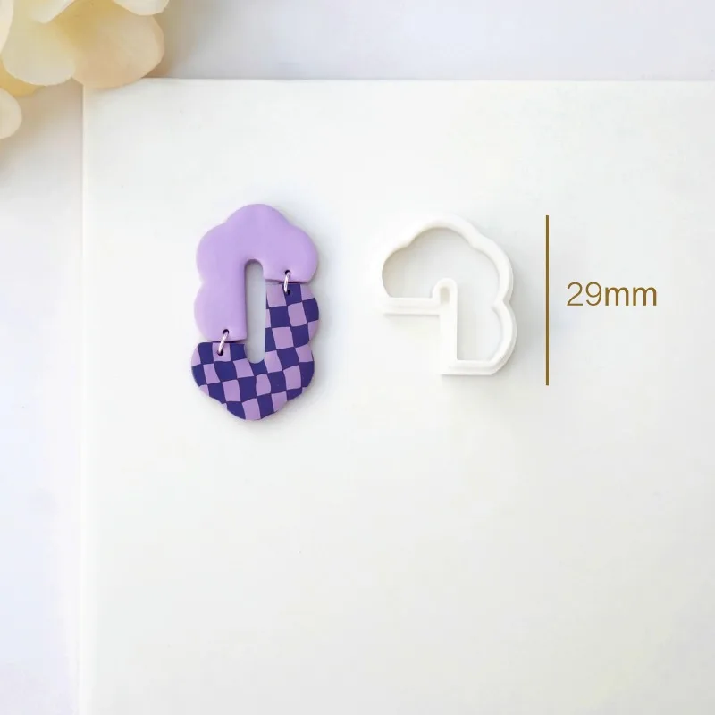 Combination Earrings Polymer Clay Cutter Soft Pottery Mold for DIY Earrings Pendant Making Jewelry Shaping Cutting Hand Tools