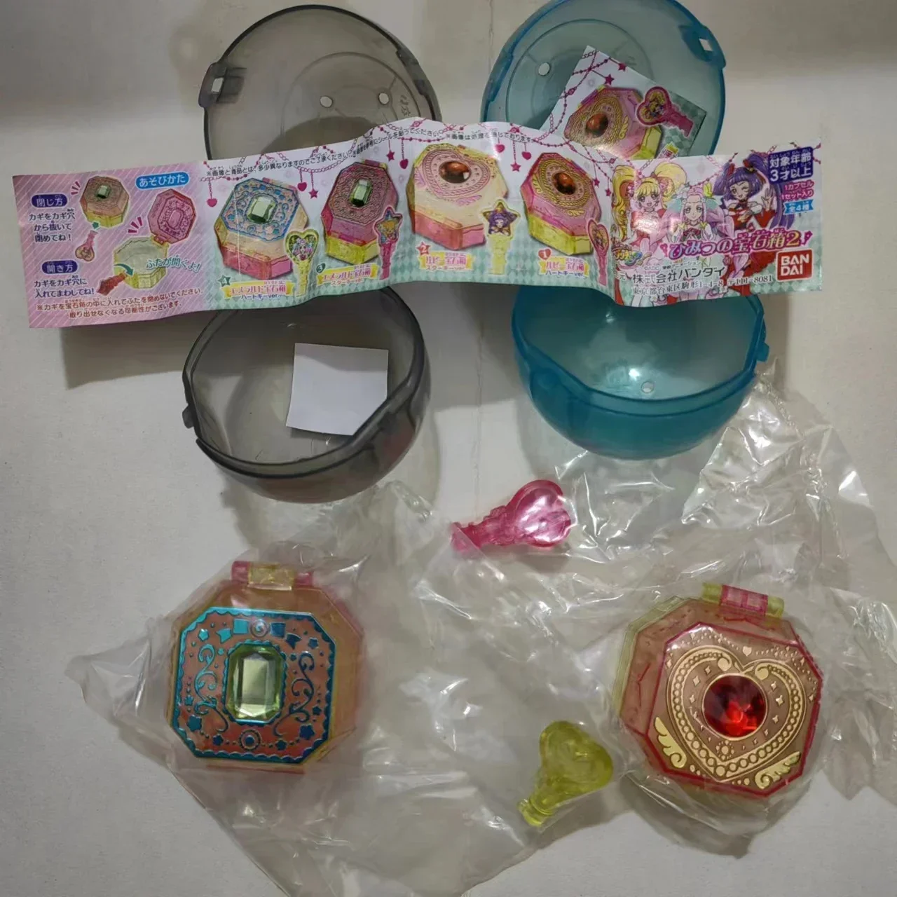 Genuine Gacha Magic Transforms Pretty Cure Precure Transformer Gemstone Storage Box Gacha Figure Model Toys