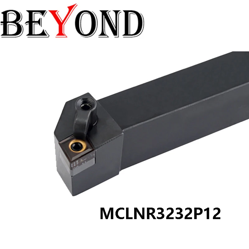 BEYOND 32mm MCLNR Carbide Inserts Bar MCLNR3232P12 MCLNR3232P16 MCLNR3232P19 External Lathe Cutter Turning Tool Holder use CNMG