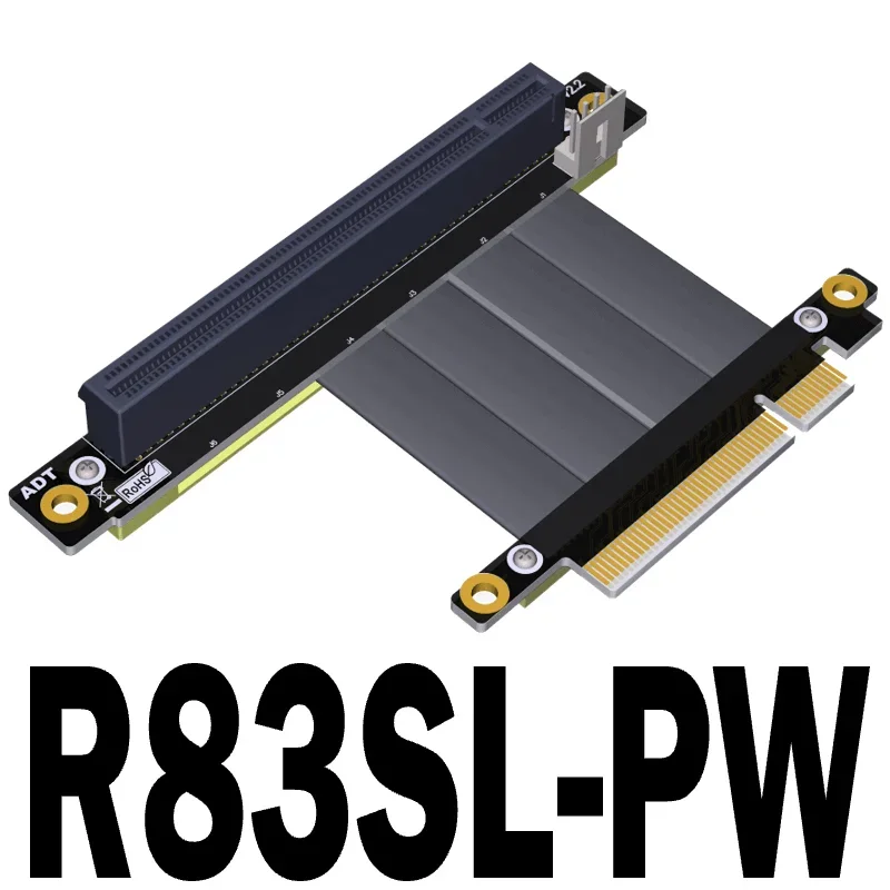 PCI-E X8 สายต่ออะแดปเตอร์ X16 PCIe 3.0 Riser RTX3060 กราฟิกการ์ด X99 Server ETH Mining Extender 4Pin สายไฟ SATA