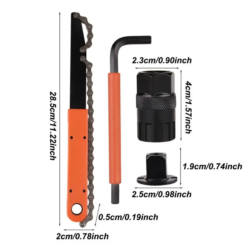체인 채찍 자전거 도구 고강도 자전거 페달 렌치, 자전거 페달 제거 도구, 견고한 프리휠 리무버 렌치 자전거 페달