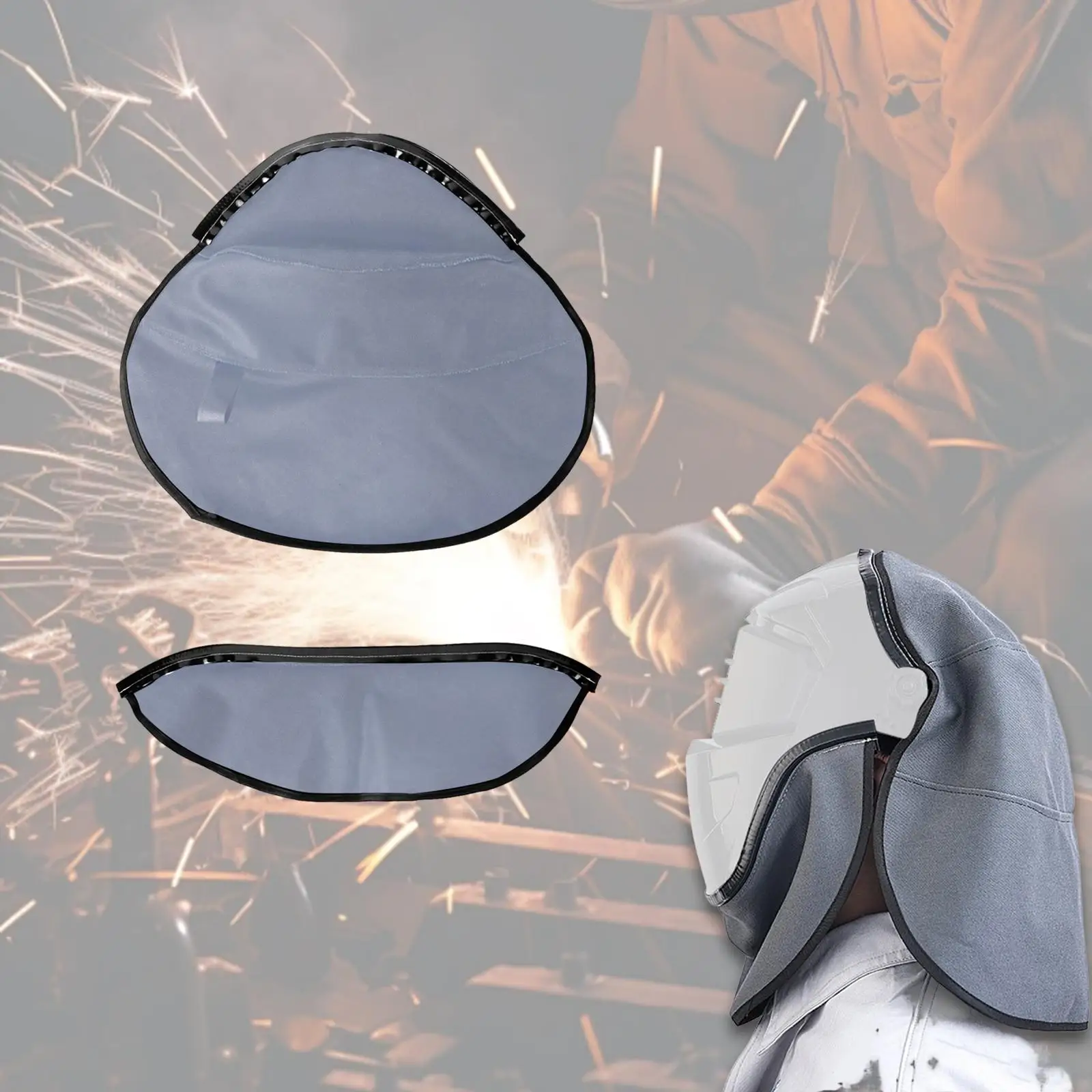 Flame Retardant Welding Helmet Cover Professional Neck Protector Hood for Welding Face Mask