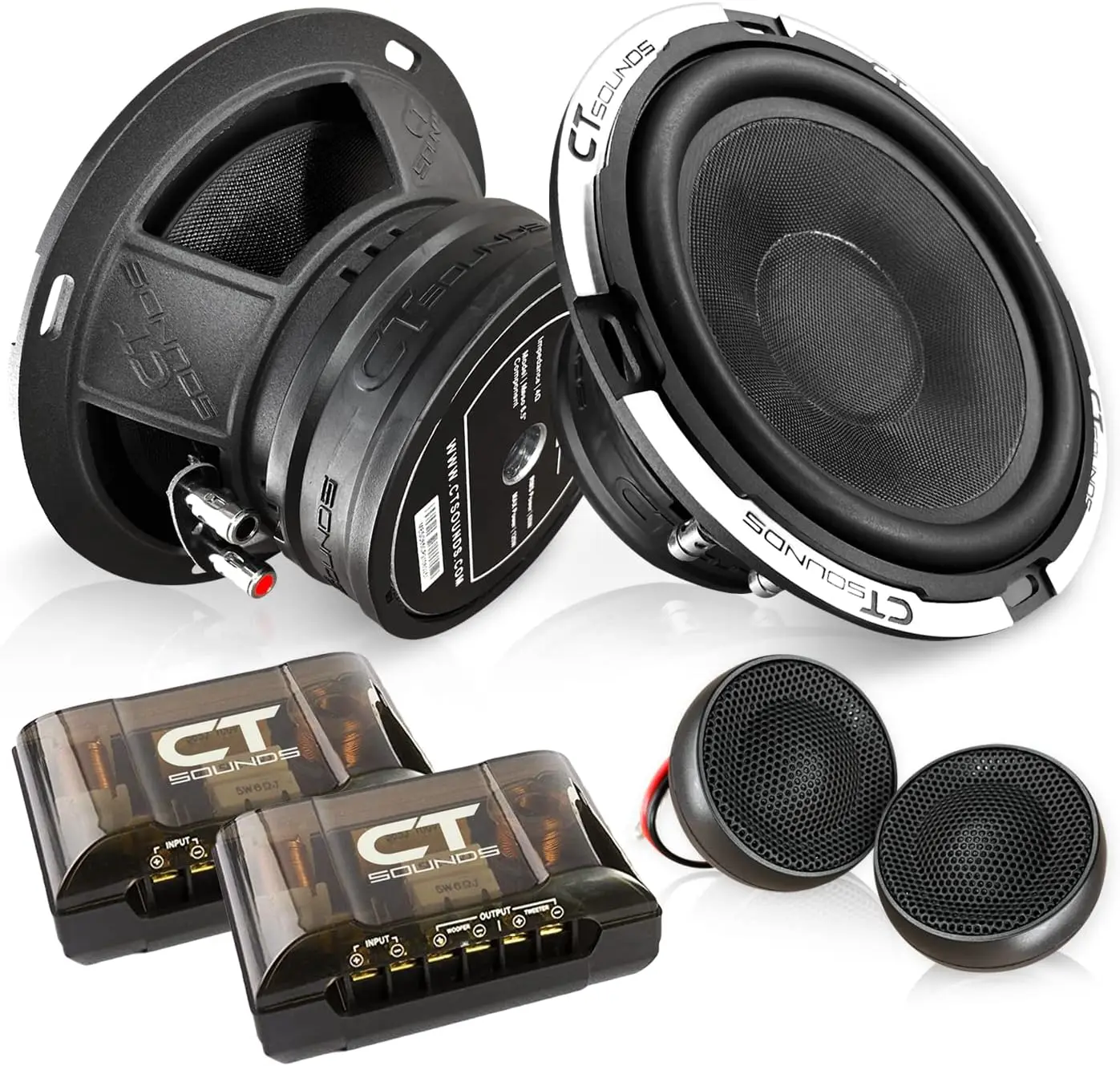 

6.5” 320 Watt 2-Way Premium Component Car Speaker Set