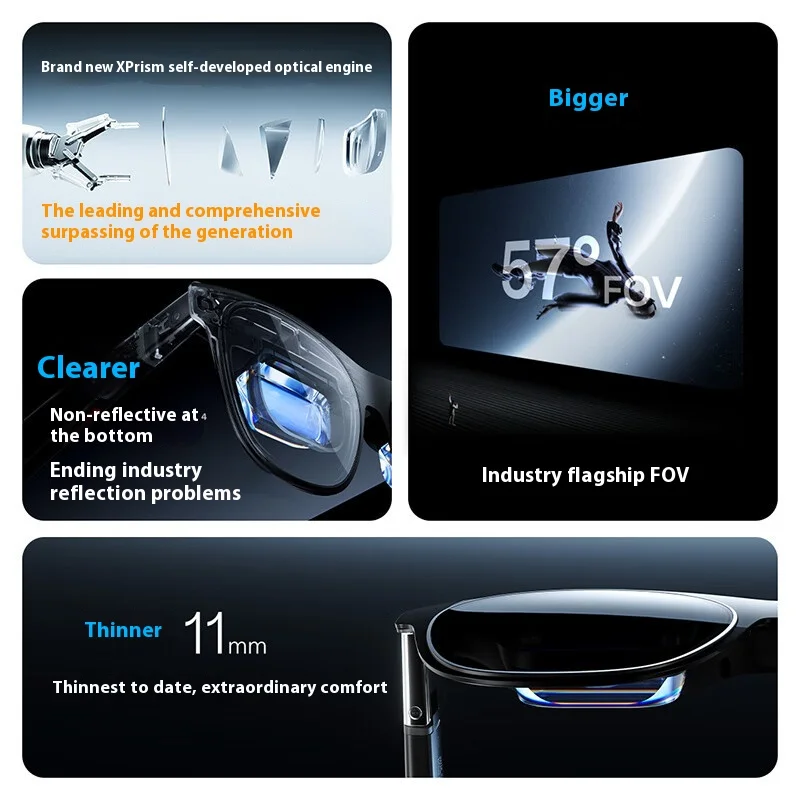 XREAL One Pro Intelligent Glasses Native 3DoF Space Hover X Prism New Generation Optical AR Glasses Mobile Projection Screen