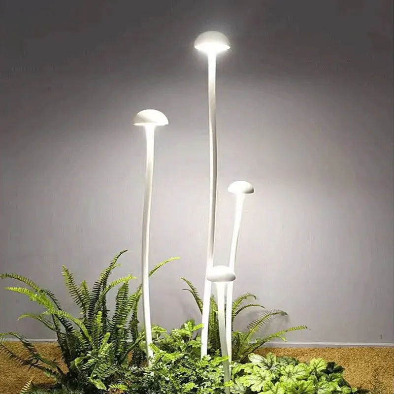 Small Mushroom Lawn Garden Homestay Atmosphere Flower Bed Decoration Grounded Modern Simple Landscape Light