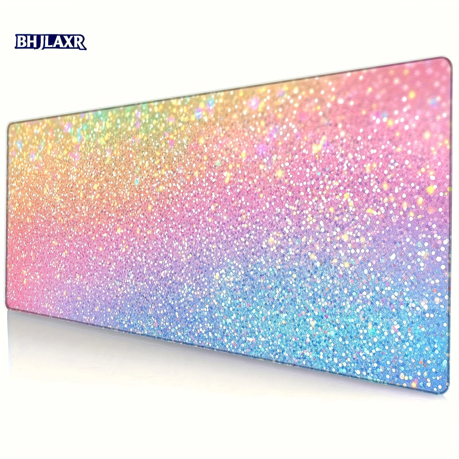 CIFBUY Large HD Color Gradient Gaming Mouse Pad Anti-Slip Rubber Stitched Edge Desk Mat for Keyboard Office Laptop Gift Decor