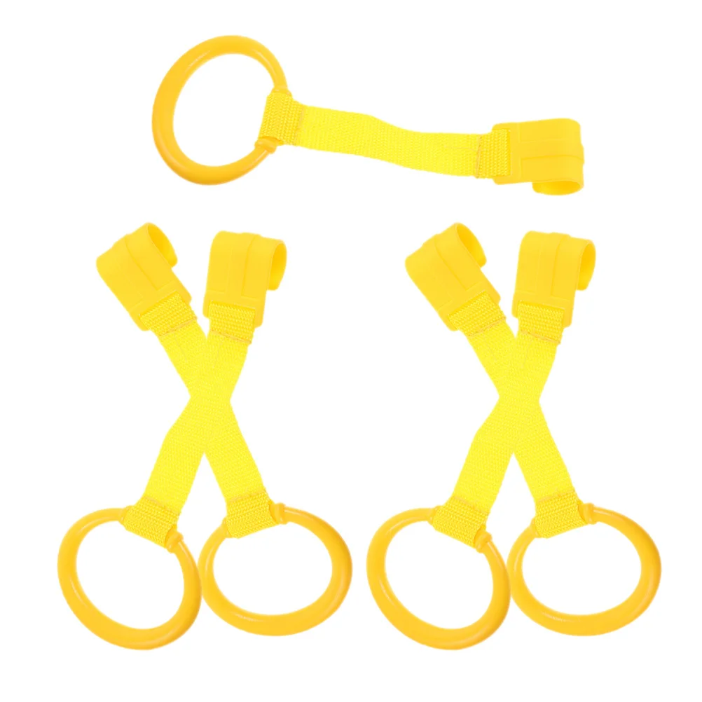 5 قطع من حلقات سحب سرير الأطفال من البلاستيك المتين لسرير الرضع، حلقة تعليق للمشي والتدريب للأطفال الصغار، حلقة سحب للأطفال