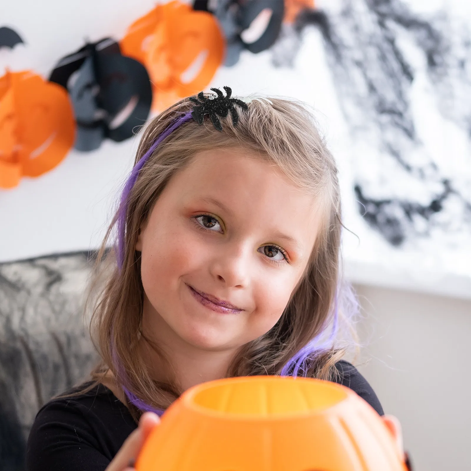 

Набор из 5 заколок для волос в виде пауков для Хэллоуина, костюмированных вечеринок и фотосессий, жуткие аксессуары для волос для женщин и девочек, заколки-крокодилы