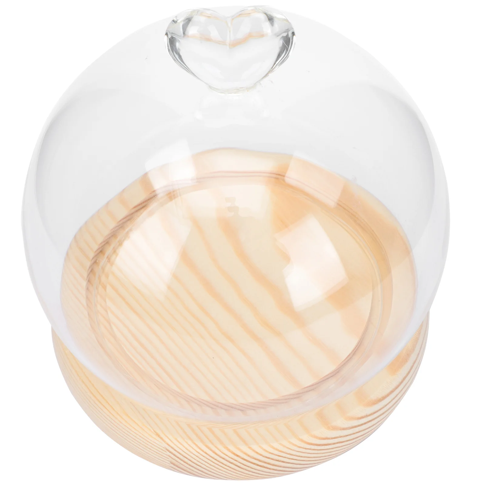 

Glass Love Lampshade Desktop Decor Realistic nament Preserved Flower Adornment Luminous Craft Beautiful Design Simulated