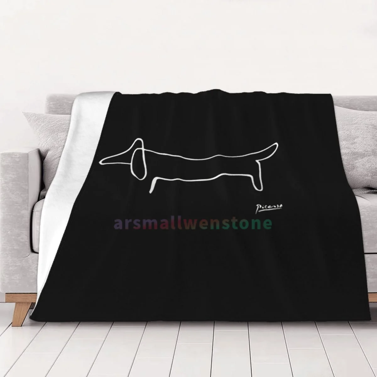 Dachshund Sausage Dog Flannel Fleece Blanket Soft Warm Lightweight Cozy Anti-Pilling Fuzzy Throw Blankets for Couch Bed Sofa