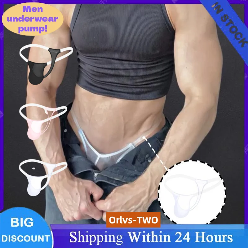 

Men Sexy Briefs Transparent Mesh Underwear Low Wais Gay Bikini Men's Panties Ultra-thin Breathable Underpants Men Soft Brief