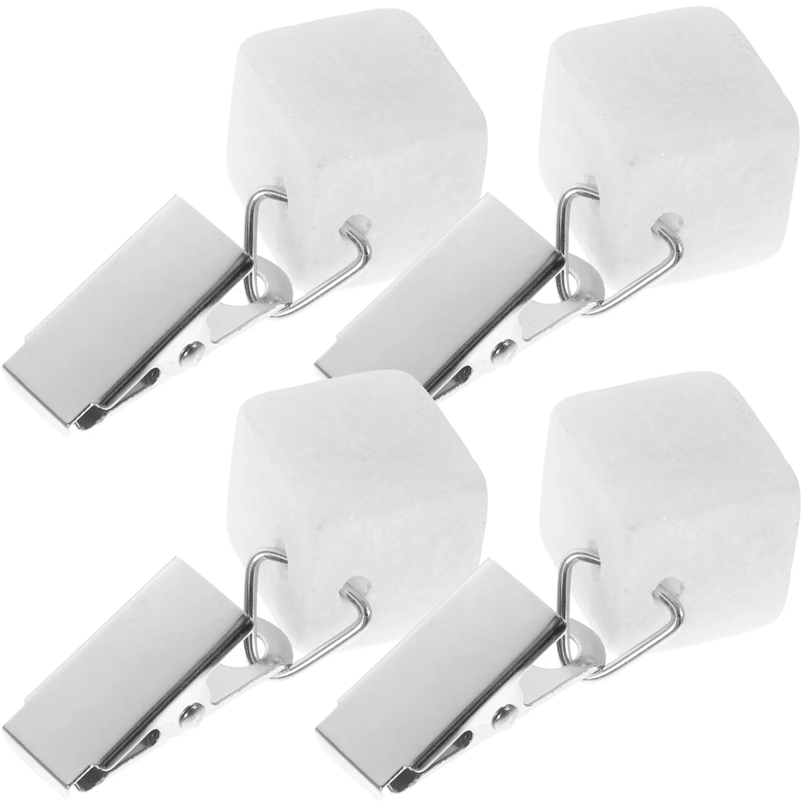 

4pcs Tablecloth Weights Clips Reusable Decorative Stones Smooth Safe Outdoor Picnic Garden Party Banquet Table Cover