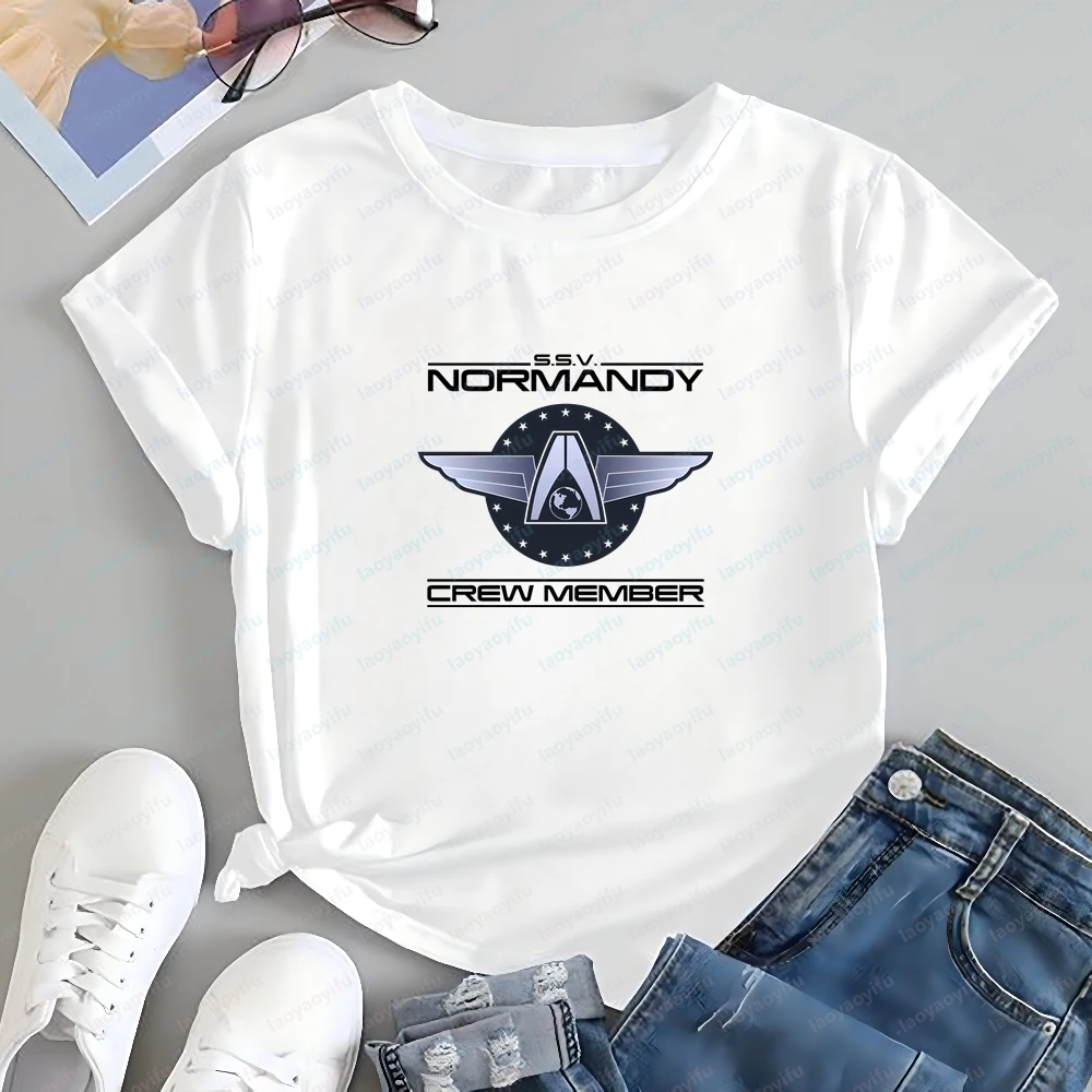 Korean-style Review of Men's Clothing Video Game Normandy SR2. Men's and Women's Universal Shirt, Comfortable T-shirt.