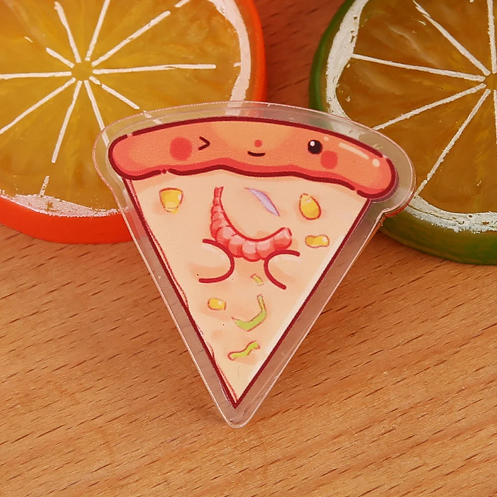 

12Pcs Double Sided Pizza Acrylic Clips for Bag Sealing Paper Holding Food Storage Office Clips Snack Bag Closers