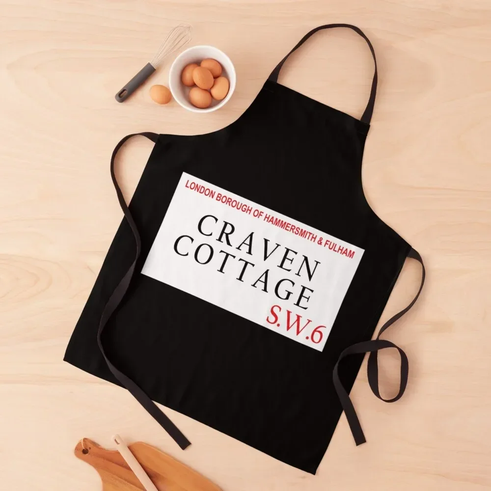 Craven Cottage Fulham Sw6 Lightweight Hoodie Apron Kitchen Tools For Women Kitchen with pockets Apron