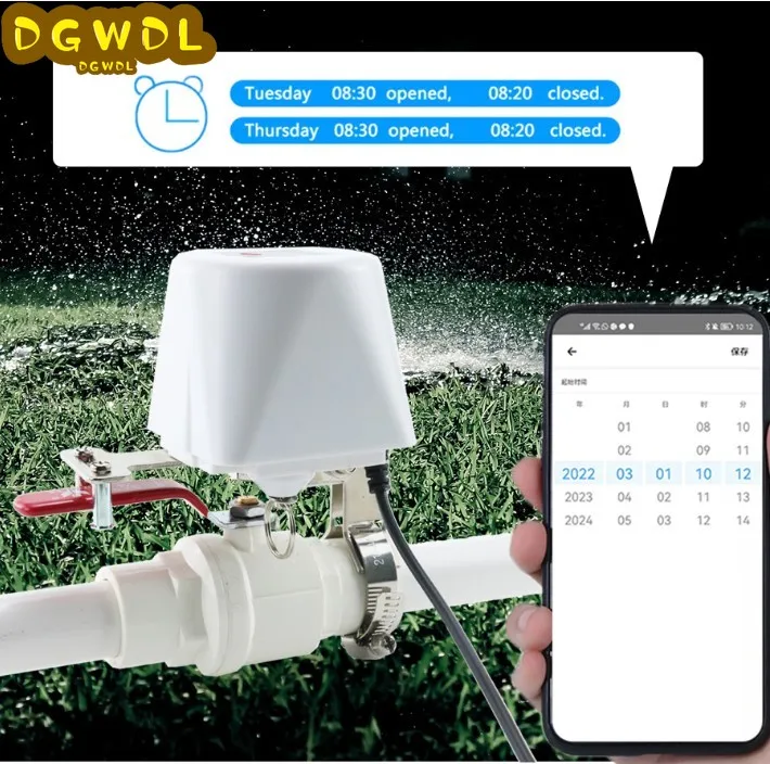 Tuya Smart WiFi Zigbee Water Valve Gas Shut Off Timer Garden Sprinkler Faucet APP Controller Alexa Google Assistant