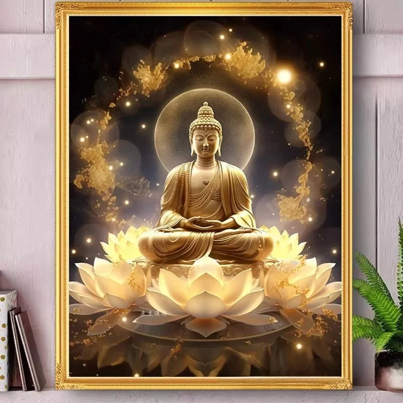 

Алмазная вышивка ручной работы, новый стиль 2026 года, Южный Будда Шакьямуни, вышивка нитками, алмазная живопись