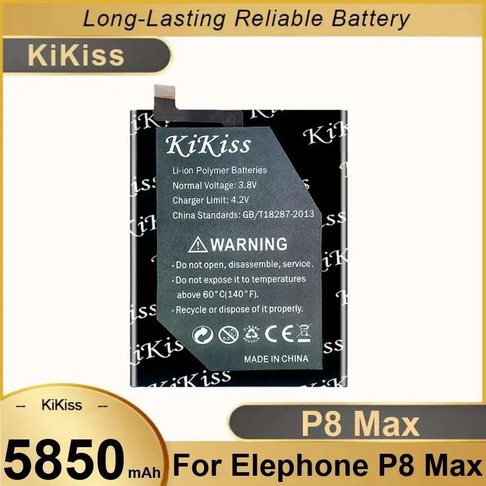 

Long-Lasting Performance High-Capacity For Elephone P8 Max 5850Mah Mobile Phone Battery