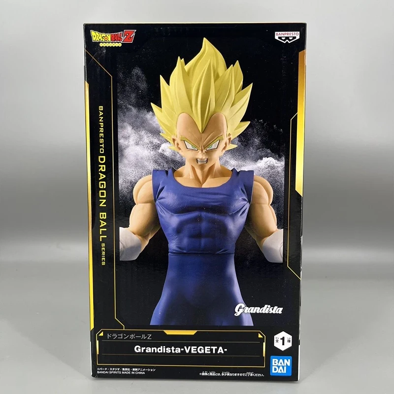 Oryginalna figurka BANDAI BANPRESTO Dragon Ball Z Grandista-VEGETA 26CM, model anime, kolekcja, ozdoba, zabawka, prezent - dostępna od ręki.