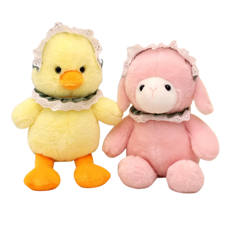 Plush Cartoon Sheep Duck Toys Soft Decor Baby Accompany Home Sofa Birthday Gift Cute Girl Heart Christmas Creative Anime Doll