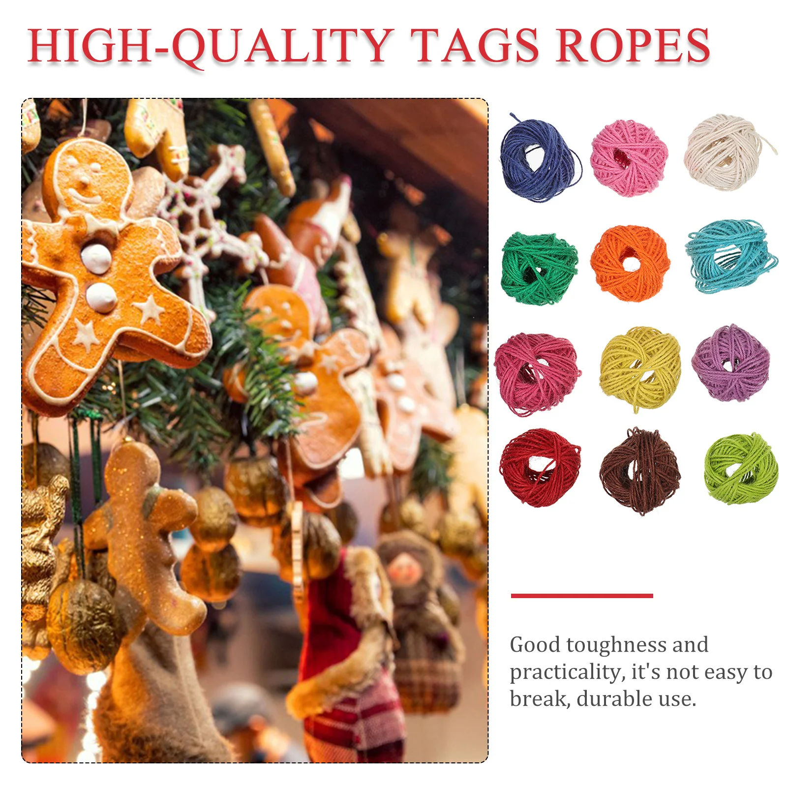 

12 Rolls Colored Jute Rope Set Durable Lightweight For Gift Wrapping Wedding Party Decoration Diy Craft Packaging Decorative