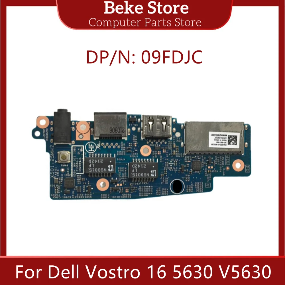 Beke-leitor de cartão usb para dell vostro 16, 5630, v5630, usb, rj45, leitor de cartão io, 213586-1, 09fdjc 9fdjc, rápido livre