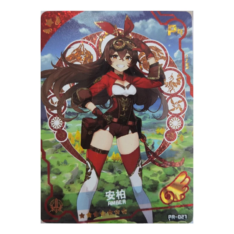 Goddess Story Ganyu Amber SP PR card Anime characters Bronzing collection Game cards Christmas Birthday gifts Children\'s toys