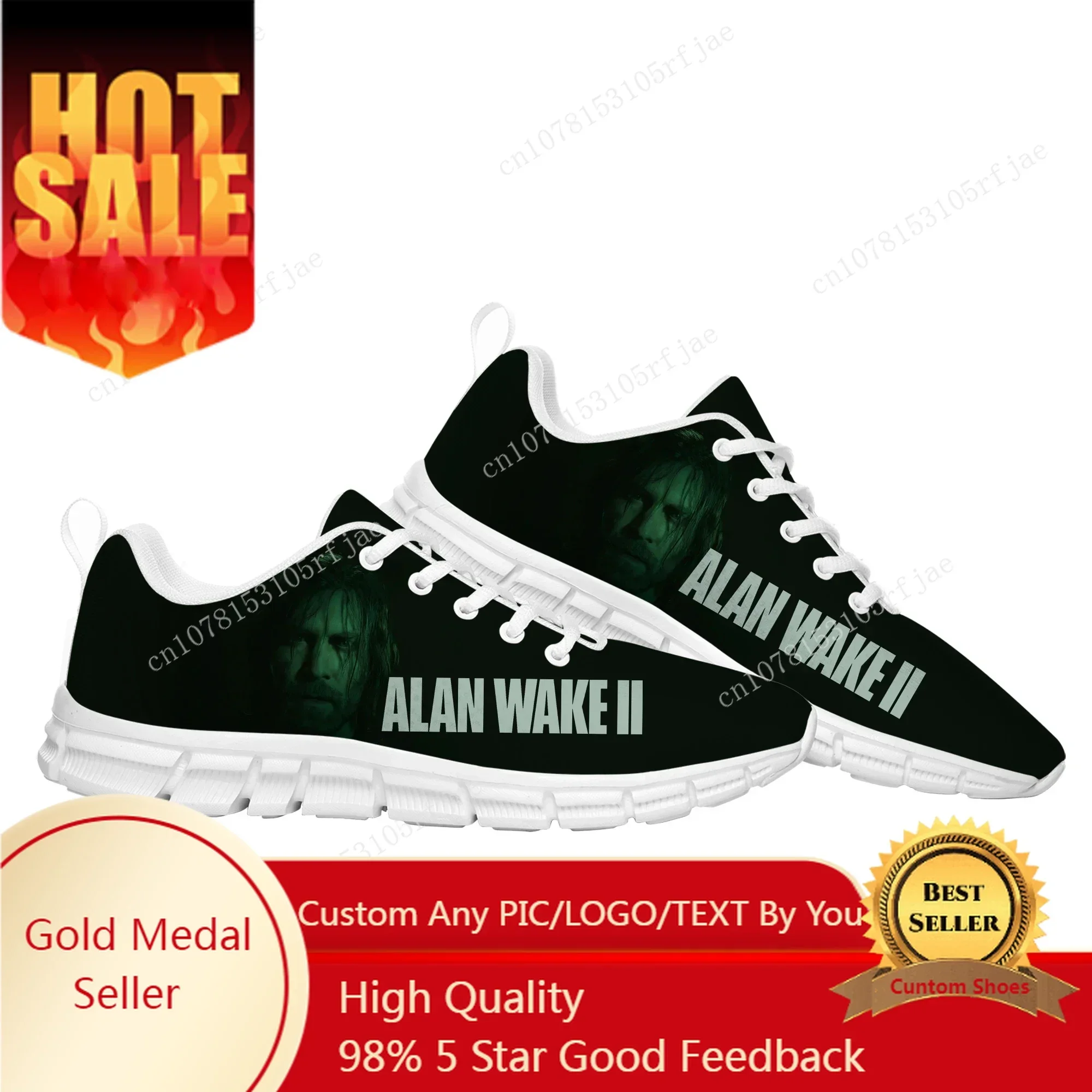 Alan Wake2 Sports Custom Shoes Hot 3D Game Mens Womens  Fashion Sneaker Tailor Made Couple Built Shoes