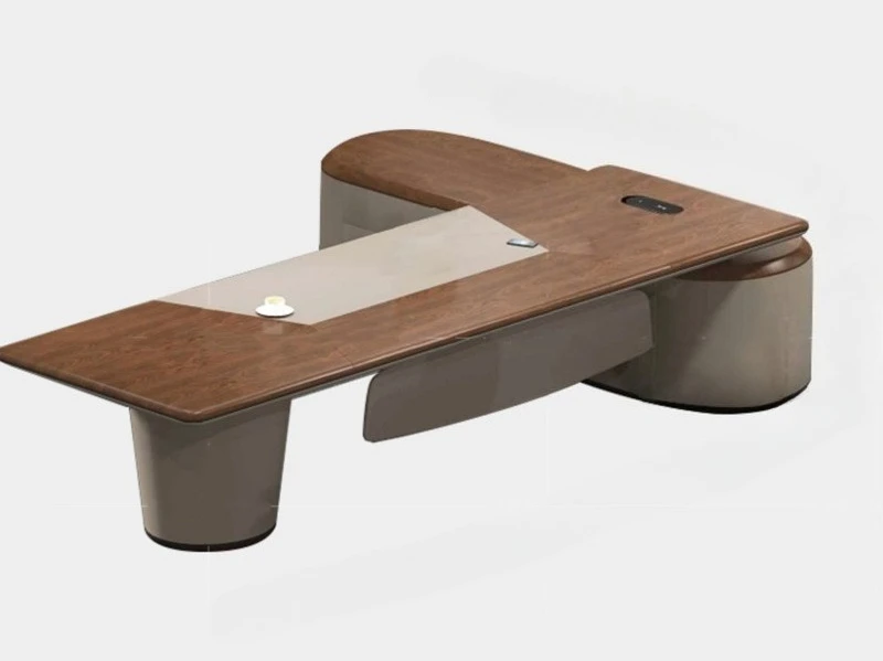 

Новый офисный президентский стол, простой современный письменный стол, элитный атмосферный офис