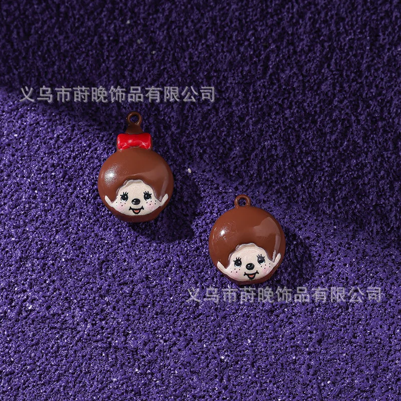 10pcs Cute Cartoon Mongqi Pendant DIY Phone Chain Keychain Bag Decoration Pendant Accessories Gift