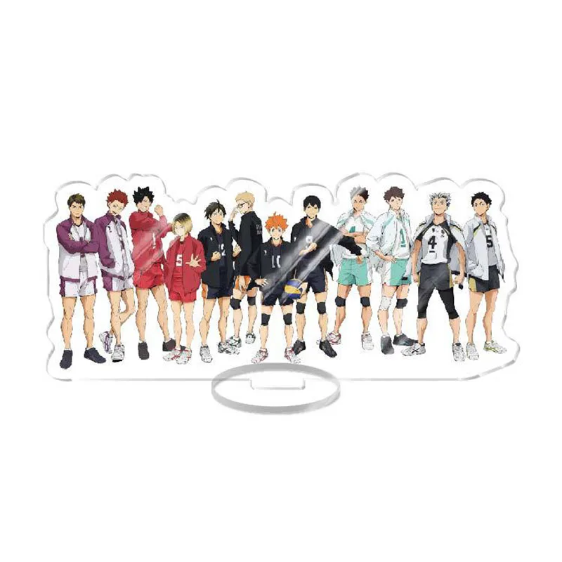 アニメhaikyuu!! アクリル製の棚の置物,子供のためのテーブルプレート,バレーボール,アクションフィギュア,アニメーションの活動,装飾品,新しい