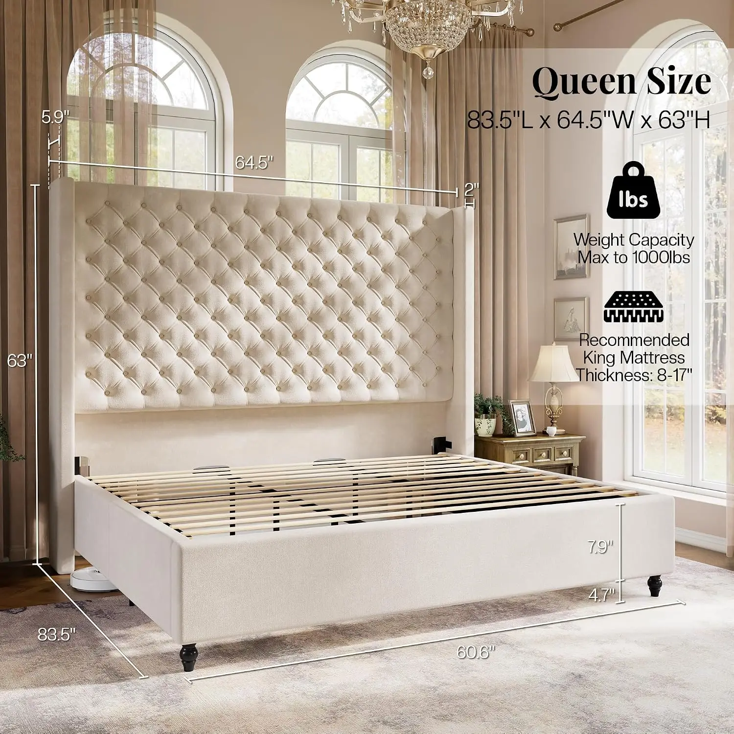 Queen Bed Frame 63